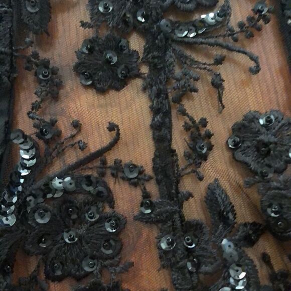 Blue Marien Black lace beaded bustiers size M New York Paris Italy - Picture 7 of 7